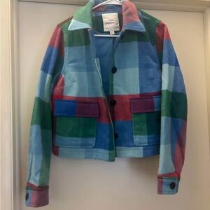 Free Assembly Multicolor Checkered Women's Blazer